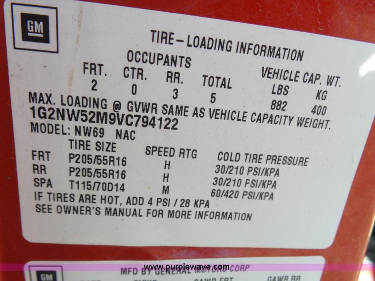 image for item AR9399 1997 Pontiac Grand Am GT