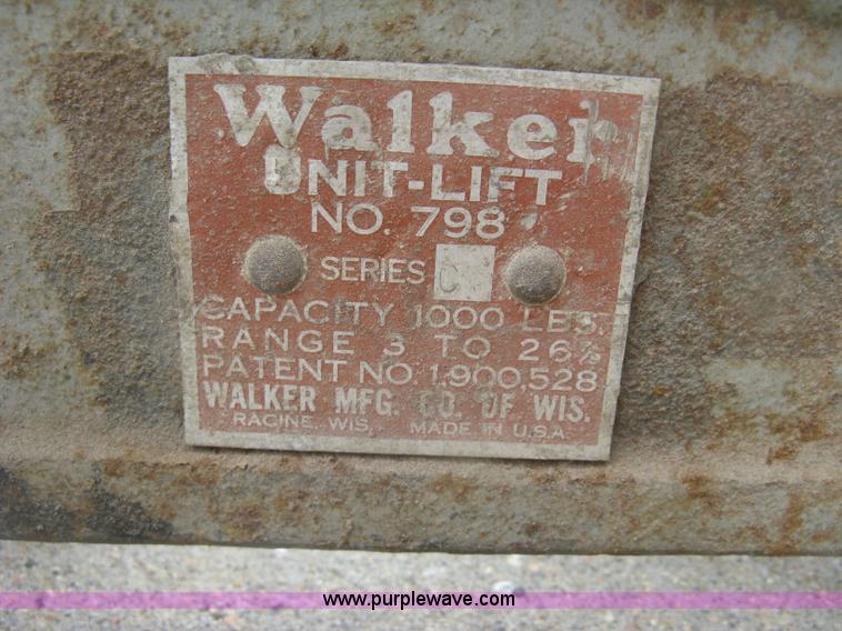 image for item BF9880 Walker transmission jack