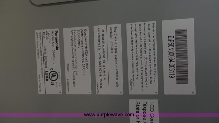 image for item BZ9386 Panasonic DP-8035  copier