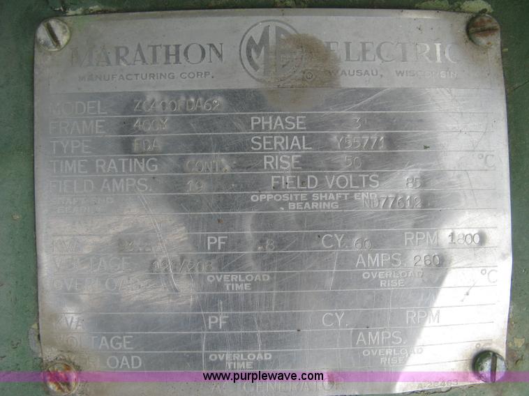 image for item J2825 Stewart & Stevenson 4GD75C generator