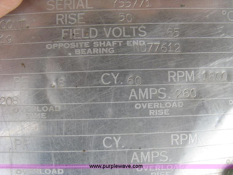 image for item J2825 Stewart & Stevenson 4GD75C generator