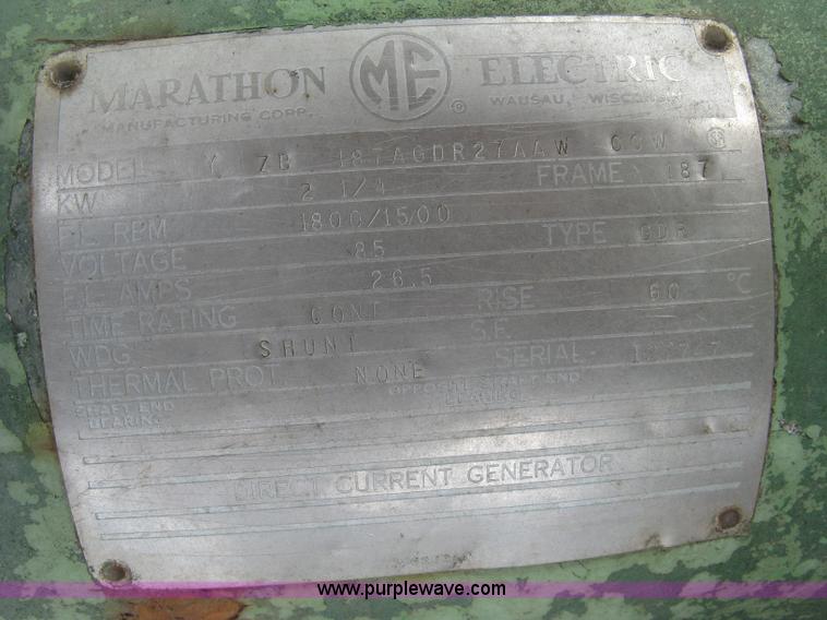 image for item J2825 Stewart & Stevenson 4GD75C generator