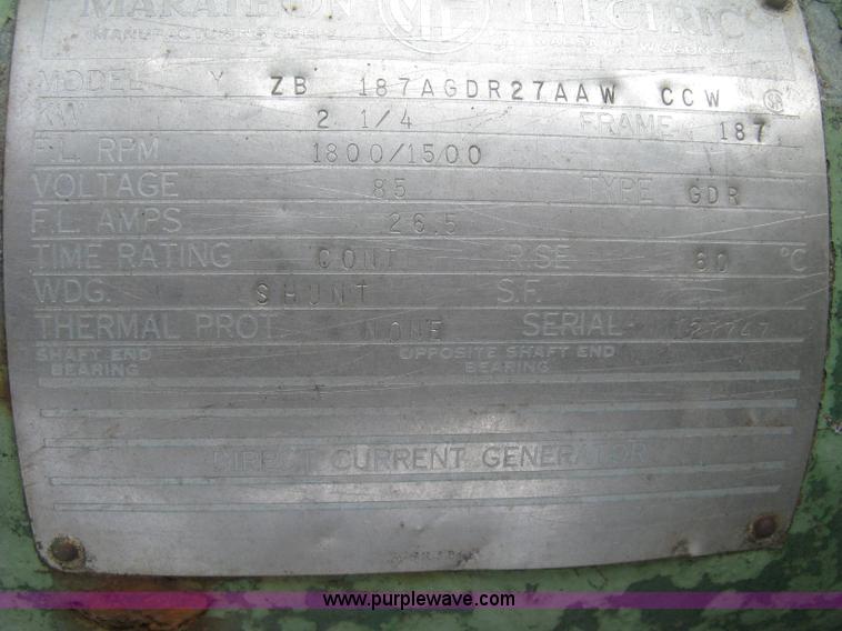 image for item J2825 Stewart & Stevenson 4GD75C generator