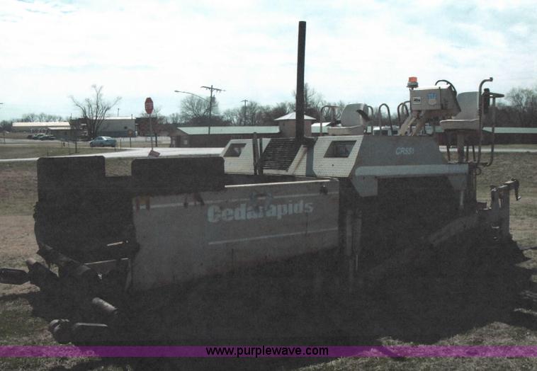 image for item J4961 Cedarapids CR551 hot mix asphalt spreader