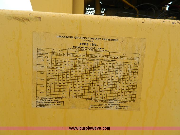 image for item J8977 Bros Inc SP3000 pneumatic roller