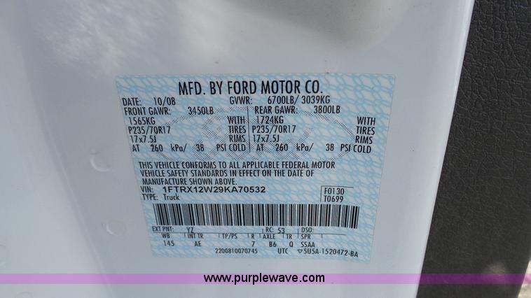 image for item L2134 2009 Ford F150 SuperCab pickup truck