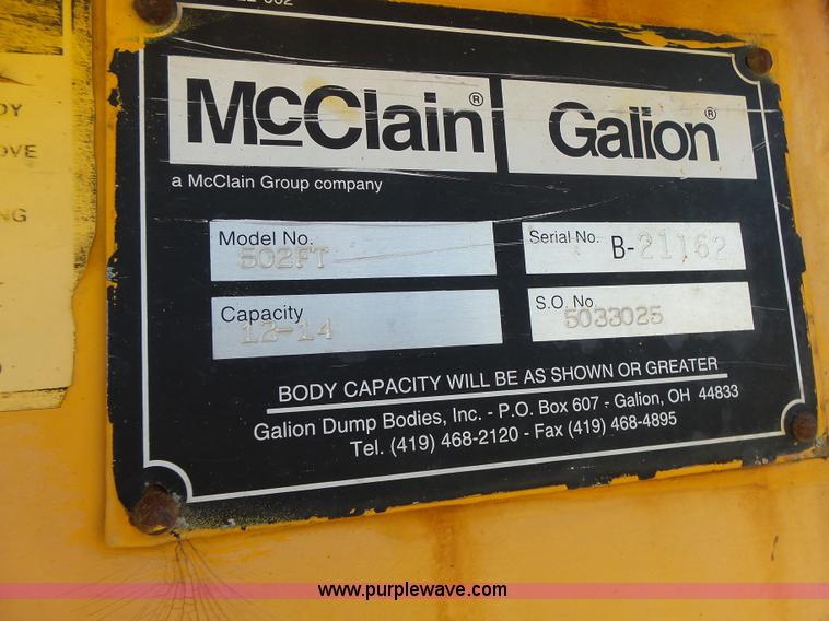 image for item L6062 2002 International F2554 dump truck