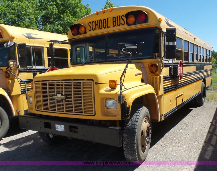 image for item L6341 1994 Chevrolet Blue Bird school bus