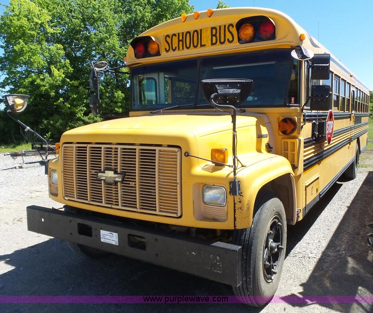 image for item L6342 1995 Chevrolet Blue Bird school bus