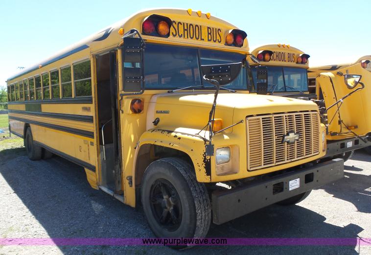 image for item L6342 1995 Chevrolet Blue Bird school bus