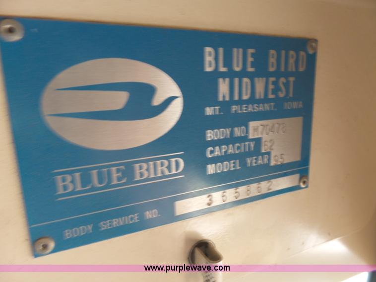 image for item L6342 1995 Chevrolet Blue Bird school bus