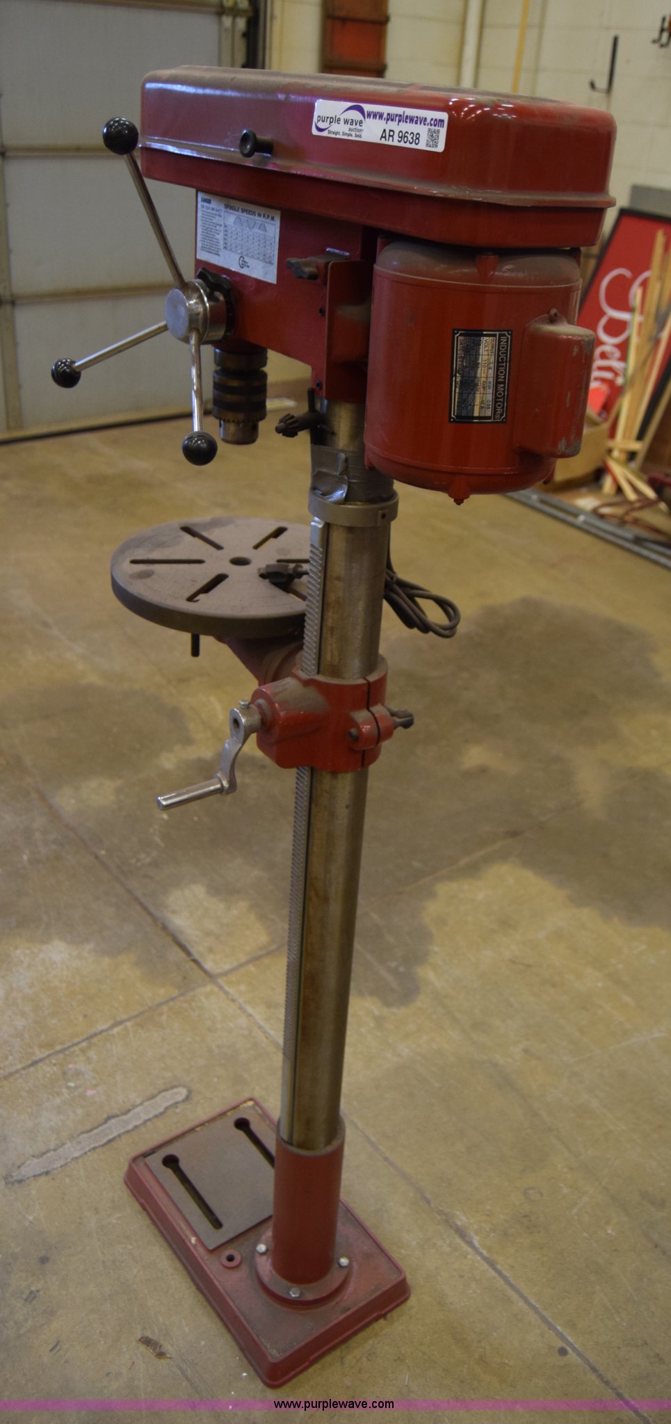 Daytona drill press in Stafford, KS Item AR9638 sold Purple Wave