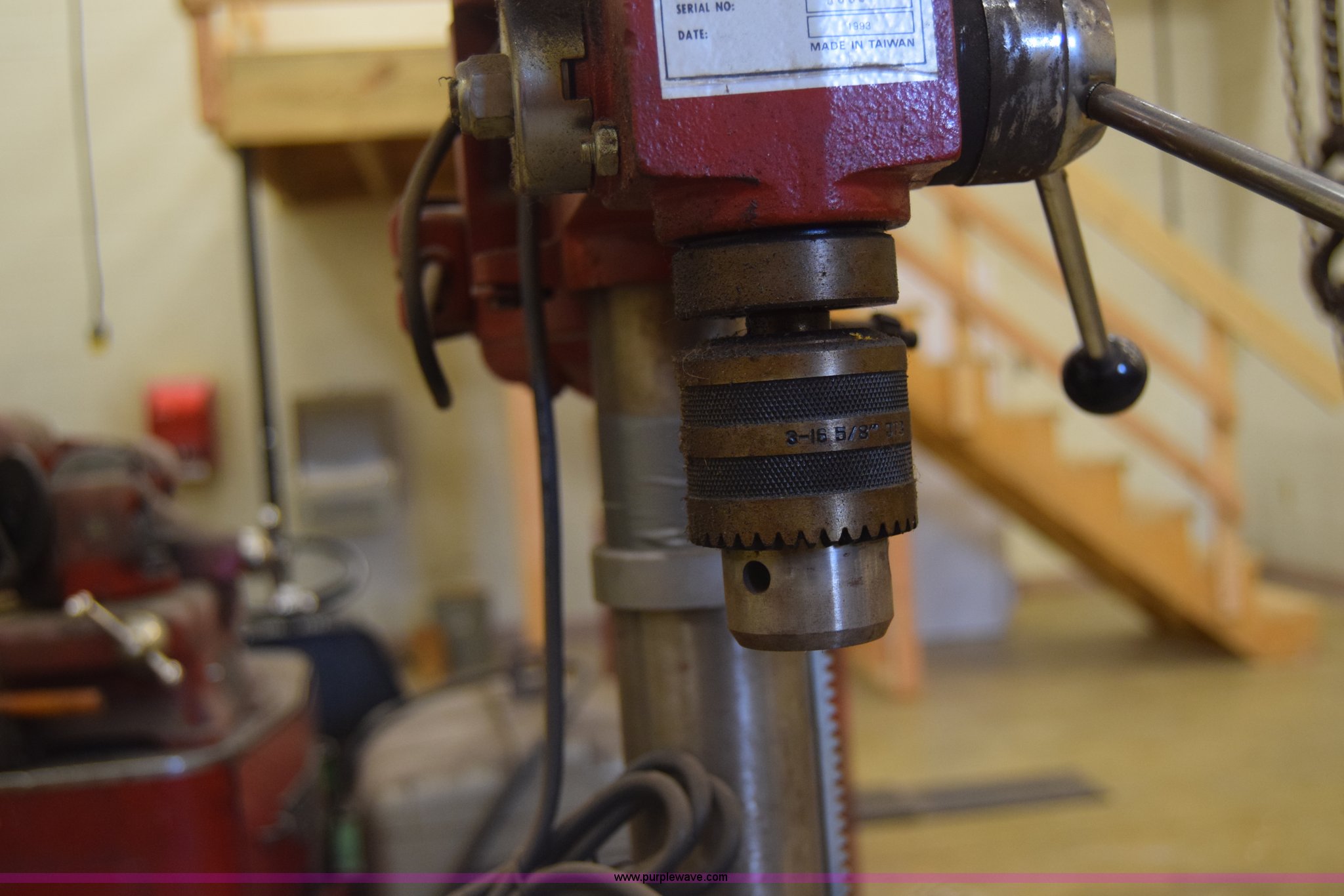 Daytona drill press in Stafford, KS Item AR9638 sold Purple Wave