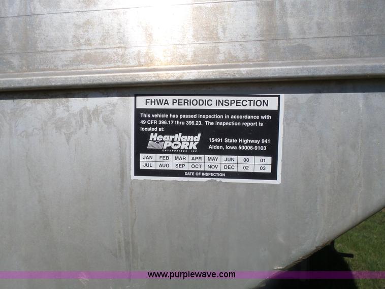 image for item AL9172 1998 Eby 125 livestock trailer