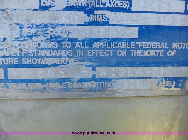 image for item AL9172 1998 Eby 125 livestock trailer