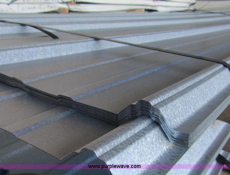 image for item F1355 (80) sheets of metal siding/roofing