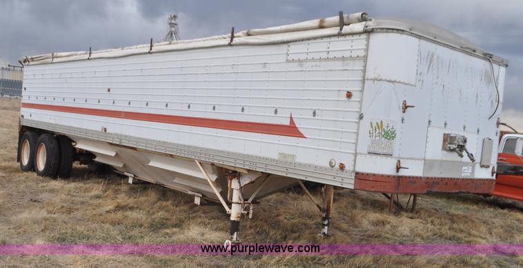 image for item G7306 1973 Timpte double hopper grain trailer