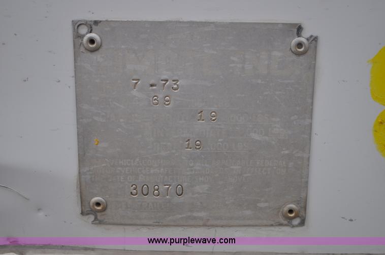 image for item G7306 1973 Timpte double hopper grain trailer