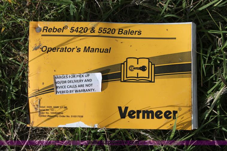 image for item K8872 2012 Vermeer Rebel 5520 round baler