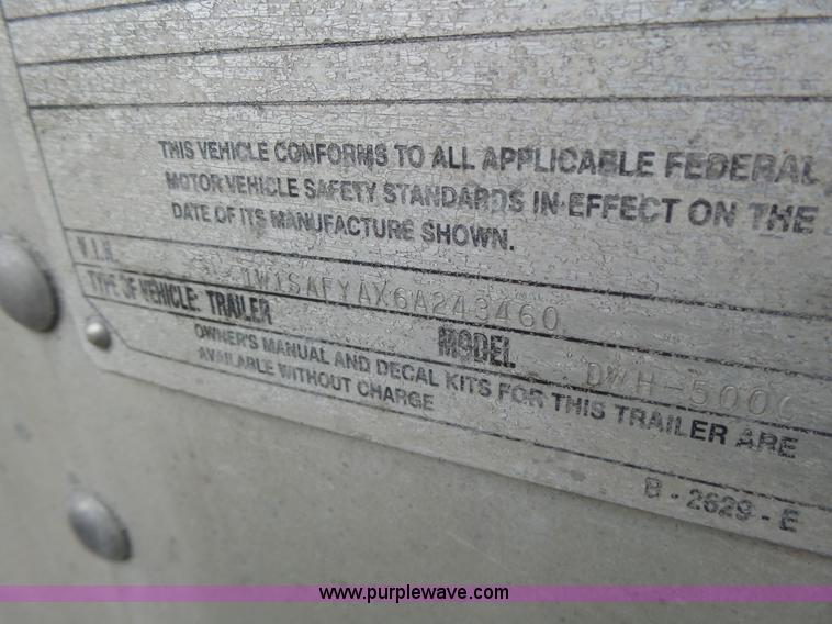 image for item L7231 2006 Wilson DWH500C double hopper grain trailer