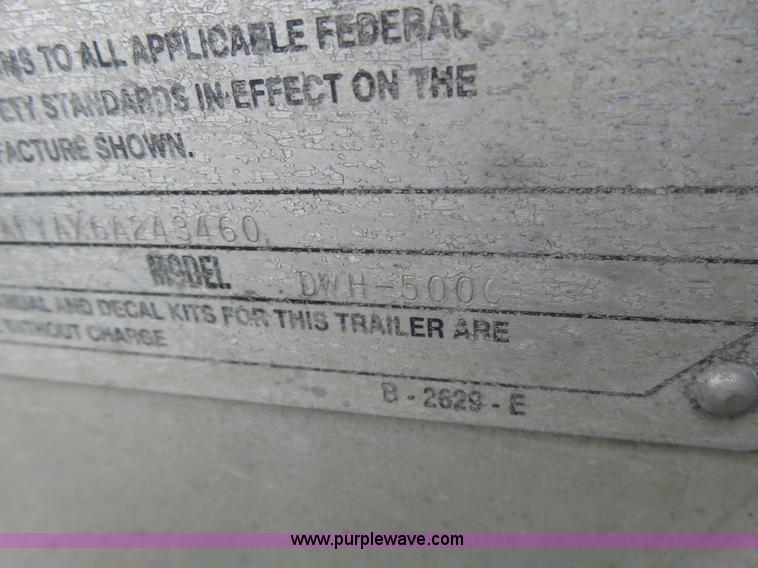 image for item L7231 2006 Wilson DWH500C double hopper grain trailer