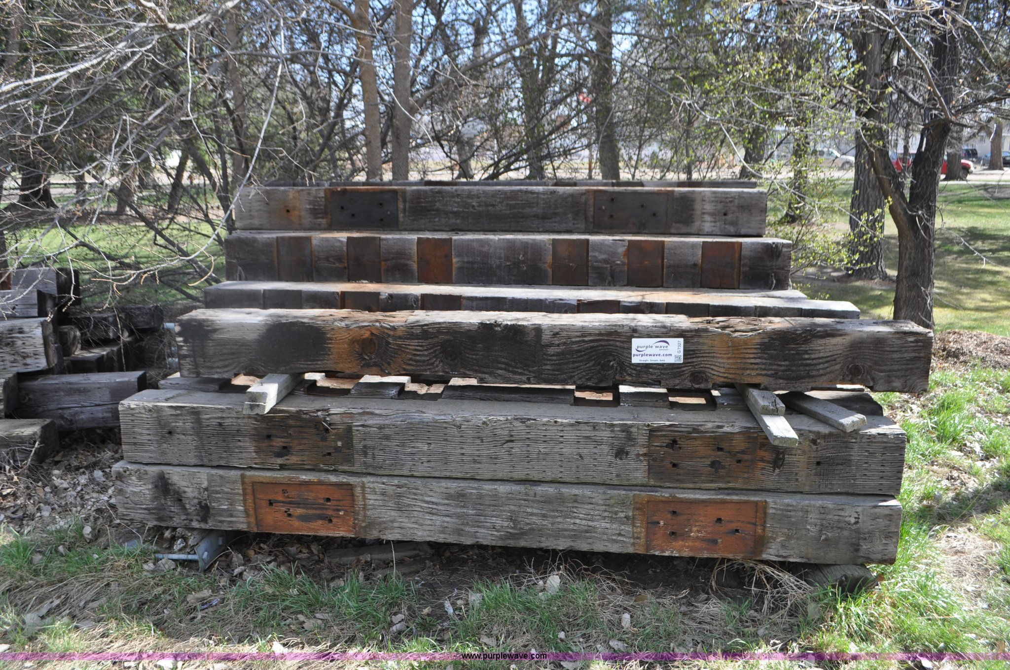 Railroad timbers in Big Springs, NE Item G7327 sold Purple Wave