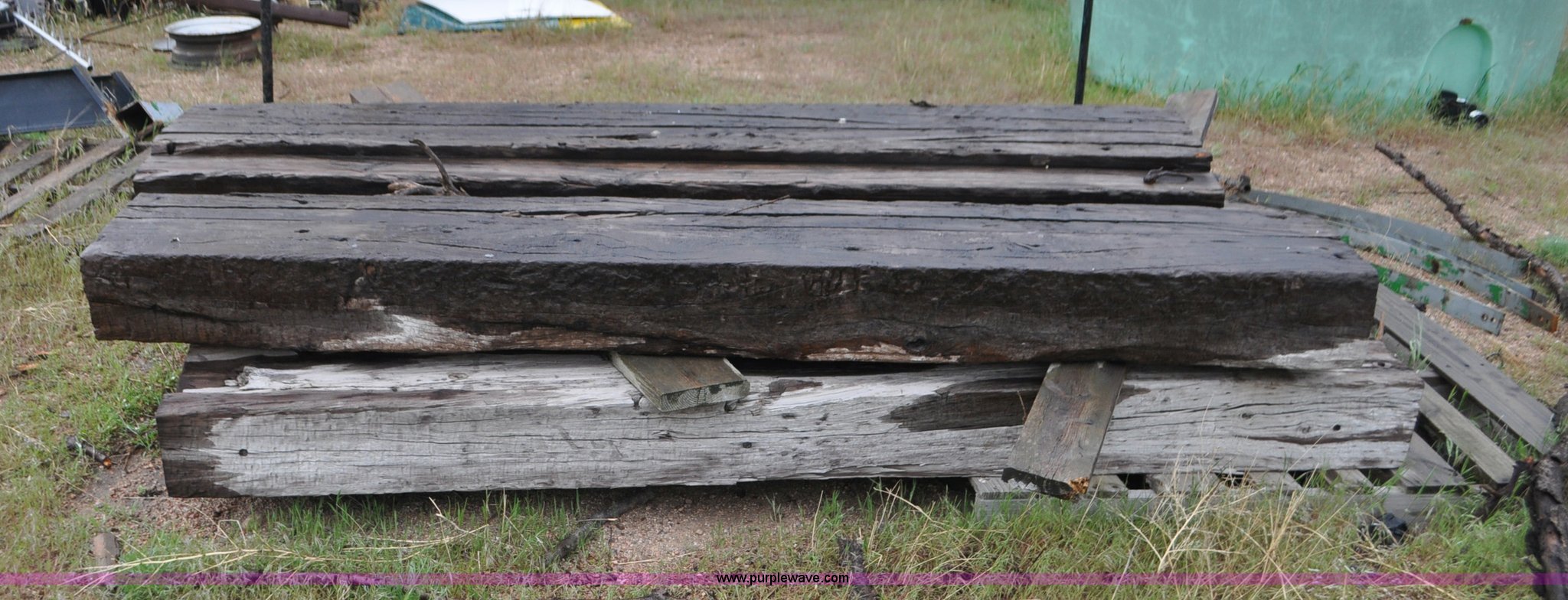 Railroad timbers in Big Springs, NE Item G7327 sold Purple Wave