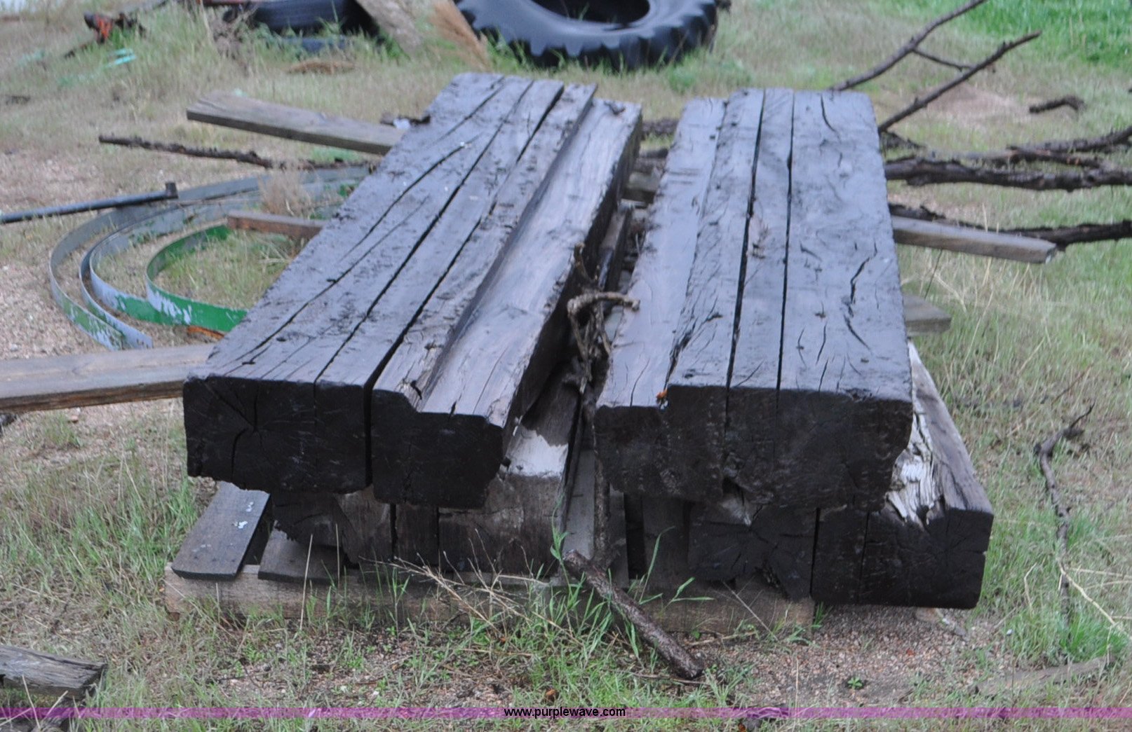 Railroad timbers in Big Springs, NE Item G7327 sold Purple Wave