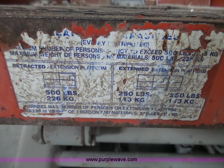 image for item AL9175 2001 Skyjack 3015 scissor lift