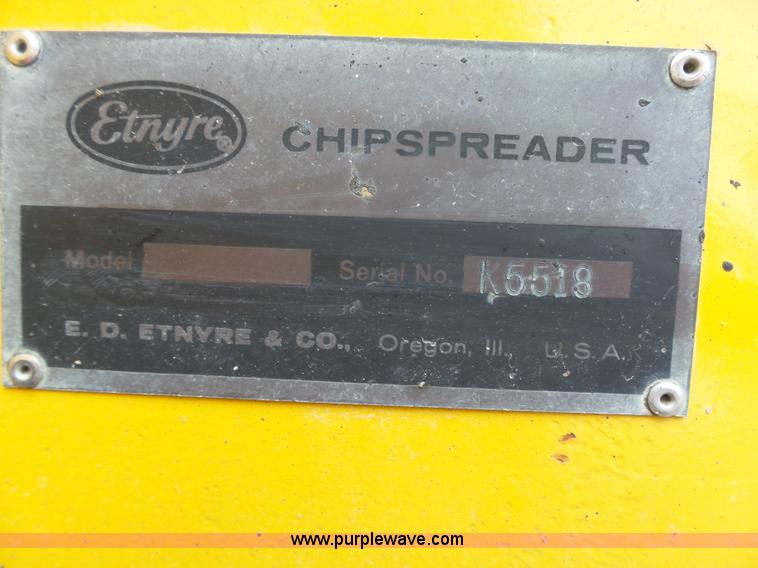 image for item K2241 1997 Etynre chip spreader