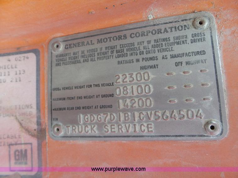 image for item K2242 1982 GMC Top Kick tank truck