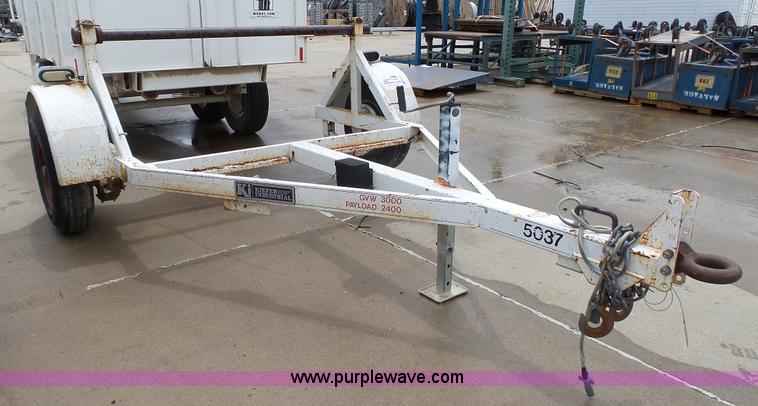 image for item K4075 2001 Kiefer reel trailer