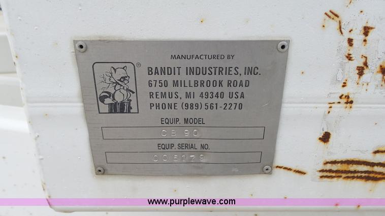 image for item K4079 2003 Brush Bandit 90W wood chipper