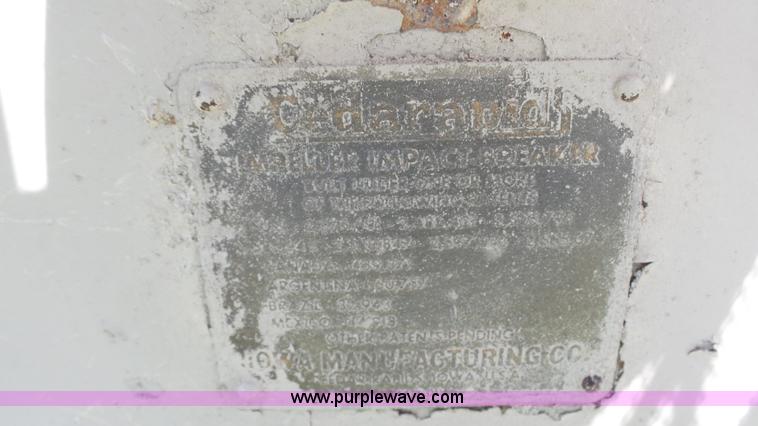 image for item K4102 Cedarapids impact crusher