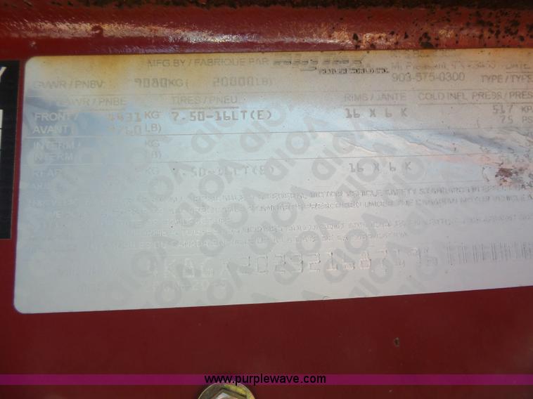 image for item K4535 2002 Big Tex equipment trailer