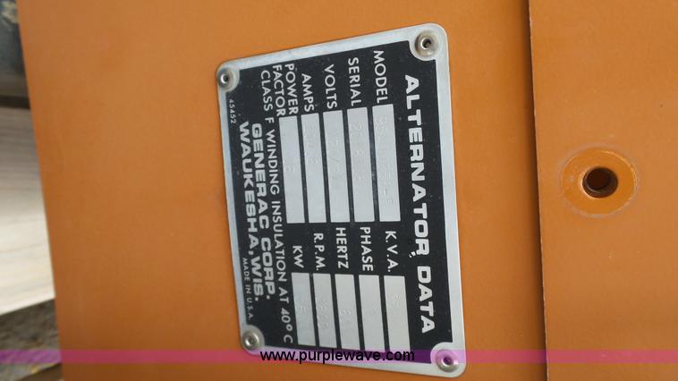 image for item K4560 1995 Generac 95A00758-S generator