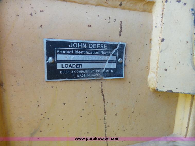 image for item L1537 1996 John Deere 744E wheel loader