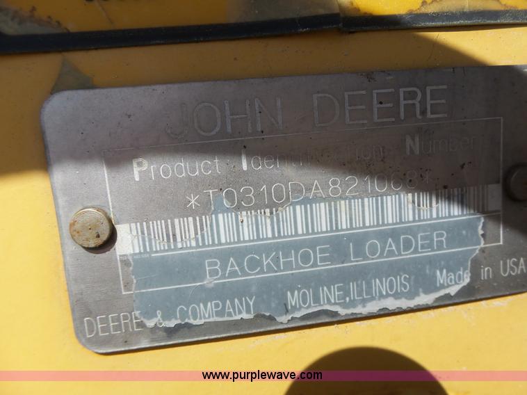 image for item L6082 1996 John Deere 310D backhoe