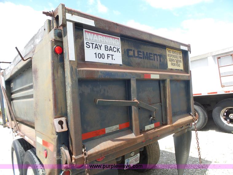 image for item L6354 1994 Clement 2AH1210L end dump trailer