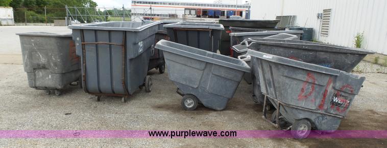 image for item BR9178 Approximately 43 trash/debris carts/cans