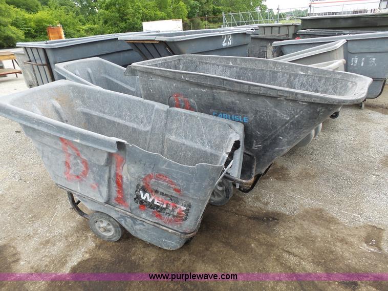 image for item BR9178 Approximately 43 trash/debris carts/cans