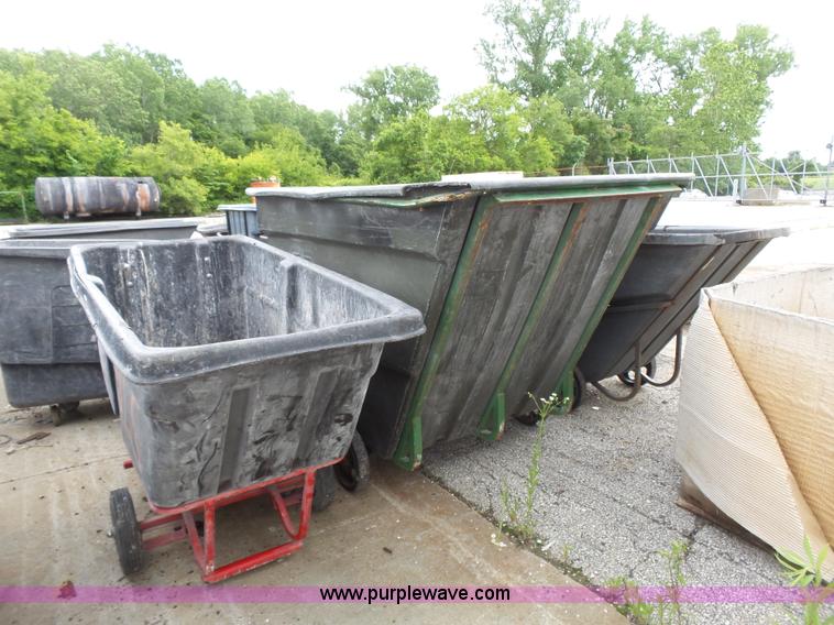 image for item BR9178 Approximately 43 trash/debris carts/cans