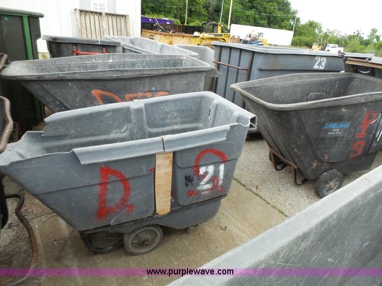 image for item BR9178 Approximately 43 trash/debris carts/cans