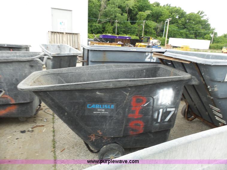 image for item BR9178 Approximately 43 trash/debris carts/cans
