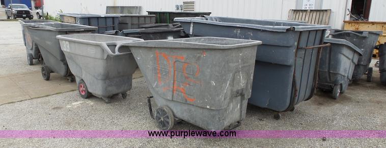 image for item BR9178 Approximately 43 trash/debris carts/cans