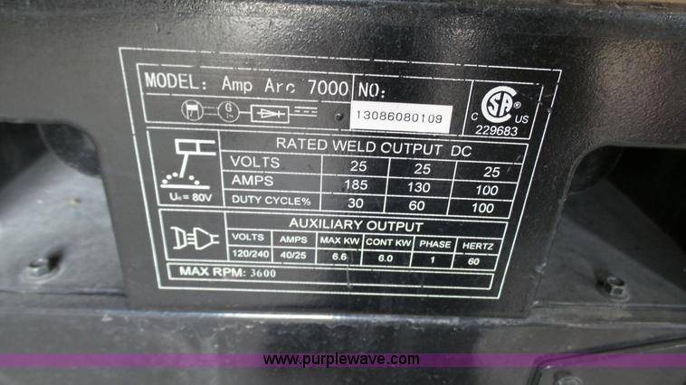 image for item BZ9403 Northern Industrial 7000 arc welder