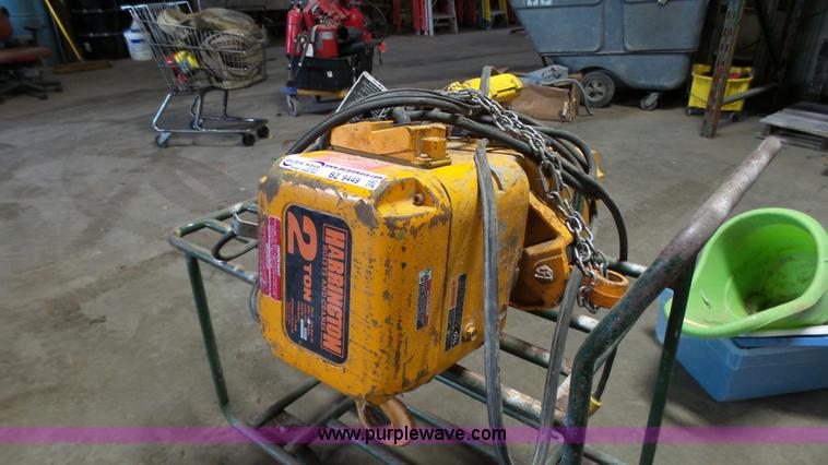 image for item BZ9449 Harrington electric hoist