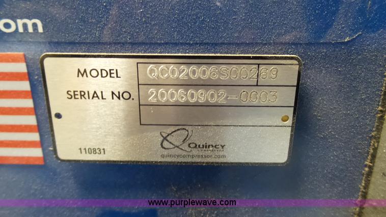 image for item BZ9450 2006 Quincy air compressor