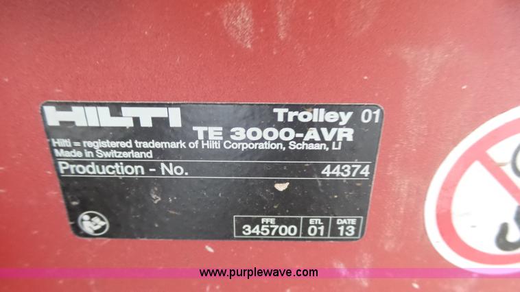 image for item K4065 Hilti TE3000-AVR jack hammer