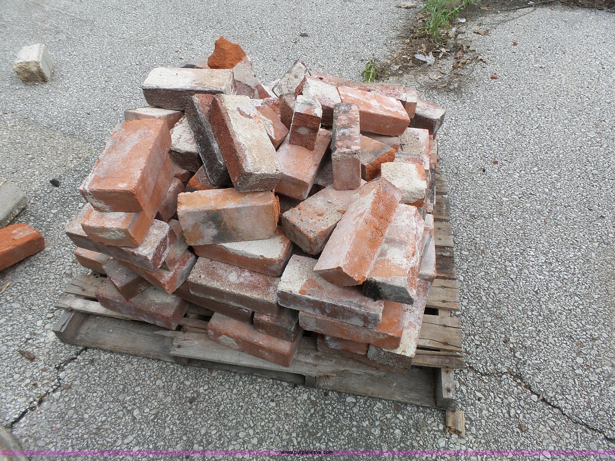 Approximately 300 sidewalk bricks in Kansas City, MO Item BR9176 sold Purple Wave